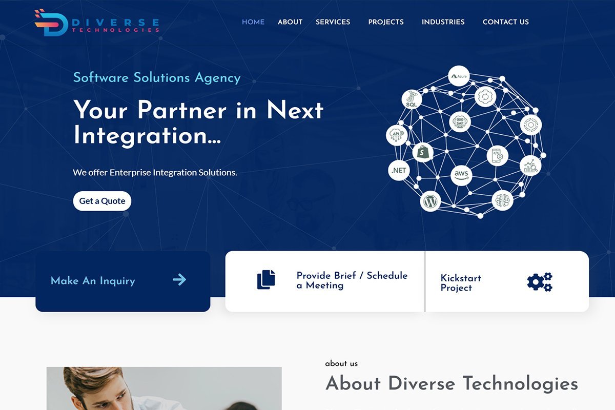Diverse Technologies website