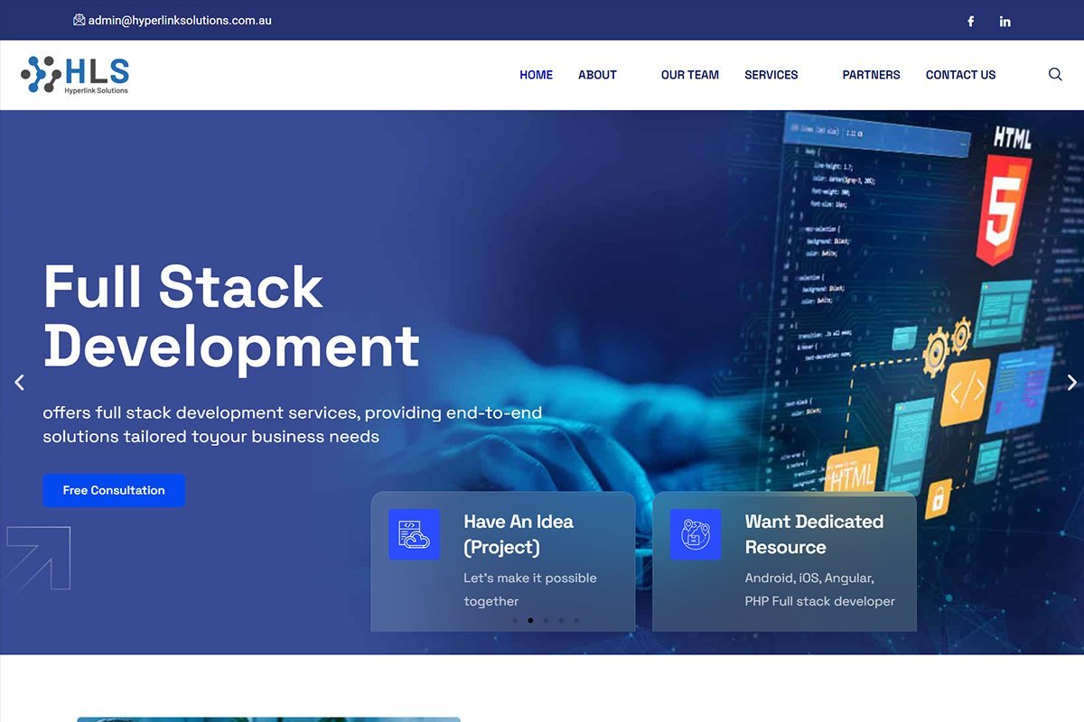 Hyperlink Solutions website